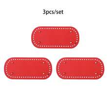 Handmade PU Leather Woven Bag Set With Crochet Shoulder Straps And Bottom Bag, DIY Craft Kit(Silver Gasket, No Impact On Use, Style Random) - Multicolor - View 11