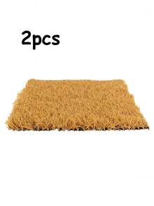 1个/2个鸡窝垫 - 可水洗易清洁，逼真耐用，采用优质合成PE材料制成，表面柔软舒适，适合产蛋母鸡，是保护鸡蛋免受损坏的理想选择，用途广泛，是家禽理想的筑巢材料。