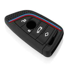 Silicone Car Key Case Cover Shell Fob For BMW F30 F31 F32 F34 F20 F21 F07 F10 1 3 5 7 Series X1 X3 G01 X4 G02 X5 F15 F16 M3 M4 - Black - View 6
