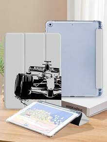 赛车剪影图案平板电脑保护套,兼容 iPad 9.7/10.2/10.5/10.9/12.9/Pro 11(第十代),兼容三星 Galaxy Tab S6 Lite 10.4 英寸,兼容 Kindle Paperwhite(第十二代,2024 年款),Kindle(第十一代,2022 年款),Kobo Clara Color,提供轻柔防摔保护,支持智能支架/自动唤醒/睡眠功能。 - 彩色 - 查看 4