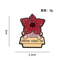 1件套怪物故事主题徽章 | 可爱又古怪的角色设计 | 包装配件和粉丝系列配件 | 背包装饰和青少年礼物 | 日常休闲装饰和返校用品，角色和语录徽章，新年礼物，情人节礼物，复活节礼物（随机款式） - 彩色 - 查看 7