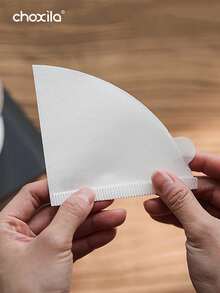 choxila 40pcs/100pcs V01 Filter Kopi, Kertas Filter Kopi Berbentuk V, Kertas Filter Alami Tanpa Pemutih, Filter Kopi dan Teh Sekali Pakai untuk Mesin Kopi Pour Over dan Drip - Kertas Saring - View 7