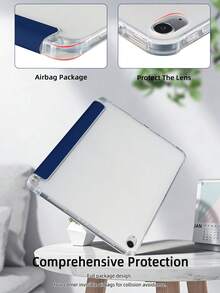 定制文字平板保护套，纯海军蓝，适用于 iPad Mini 4/Mini 5/Mini 6/Mini 7、iPad A16 2025、iPad Air 11/13 M2 M3、iPad Pro 11/13 M4 2024、iPad Air 4/5/10 代 10.9 英寸、iPad Pro 11/9/8/7 代 10.2 英寸、iPad Pro 4/5/6 代 A8 等型号。支持定制文字，三折支架设计，内置笔槽，软边全包覆，简约休闲经典 TPU 软壳 iPad 翻盖保护套。注：最终字体样式以实物为准，可能存在轻微色差。 - 寶藍色 - 查看 7