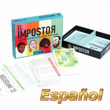 The Impostor – A Board Game Of Charades, Wit, And Subtle Deception; An Interactive Game To Develop Creativity, Improvisation Skills, And Make Everyone Laugh; Ideal For Group Game Sessions; Spanish Card Game - Black - View 6