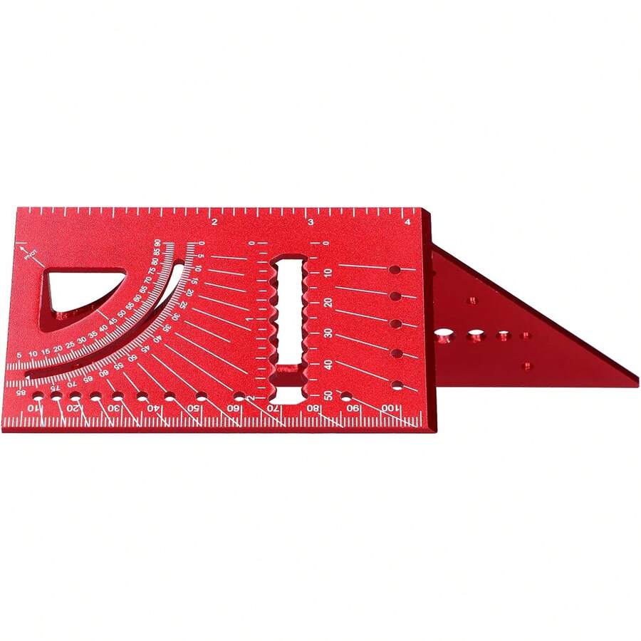 Regla de Carpintería Regla de Medida de Tamaño Cuadrado de Carpintería Mitre 3D 45 Herramienta de Medición de ángulo de 90 Grados Herramienta de Carpintería, Cuadrado - 1 - Ver 1