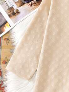 1pc Middle Eastern Long Robe For Tween BoyBlack Long Sleeve Stand Collar With Pockets - Khaki - View 7