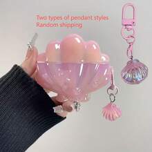 Ốp tai nghe không dây màu xanh bóng mới, tương thích với 4/3/2/1, vỏ bảo vệ kiêm hộp sạc mềm cho Pro 2/Pro 3, ốp tai nghe cao cấp độc đáo, ốp bảo vệ tai nghe màu tím laser sáng tạo. - Hồng - Xem 2