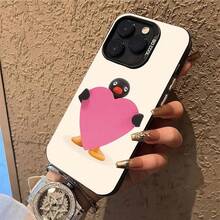 Happy P-Pingu Penguin Phone Case For 17,16,15,14,13,12,11,Pro,Max,Plus,E, IMD Matte Black - Z2 - 查看 11