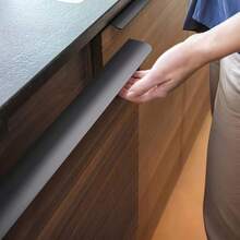 4个现代哑光黑铝制橱柜把手 - 光滑指边拉手，适用于橱柜、抽屉和厨房台面 - 长6英寸/150毫米，经久耐用，易于安装，用途广泛 - 彩色 - 查看 6