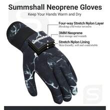 - Guantes de Neopreno 3 mm, Guantes de Neopreno, Antideslizantes, para Buceo, Surf, Kayak, Snorkeling, Vela, nautismo, Guantes de Neopreno para Hombre y Mujer - G + Color gris. - Ver 3