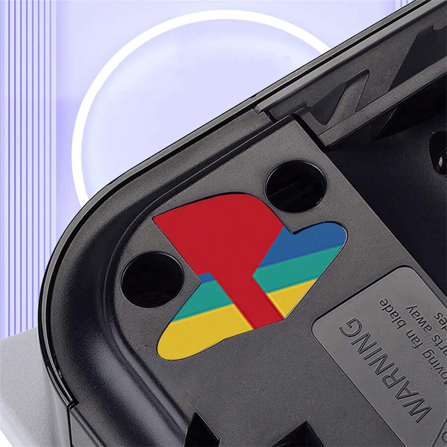 12pcs/Set Red Flag Pattern P5 Logo Gaming Console Stickers, Dust-Proof And Wear-Resistant