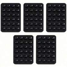 5个装硅胶吸盘支架 - 多功能防滑粘性手机支架垫，便携式可拆卸方形支架，用于免提自拍和视频录制 - 彩色 - 查看 8