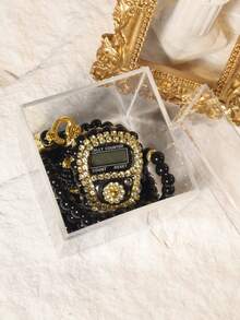 1pc Rosary Counter Set - High-End Packaged Counting Ring, Bracelet With Counter, Counter, Electronic Manual Button Counter, Compact Portable Ring Counter, Thumb Press Counter - Multicolor - View 6