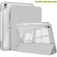 Suitable For IPad 11th Generation 11 Inch 2025 (A16), 10th Generation 9/8/7/6 10.9/10.2/9.7 Inch 2022/2021/2020/2019/2017 Tablet Computer Protective Case, With Pen Slot, Fully Wrapped Protective TPU Blended Transparent Back Panel, Anti Yellowing, Automatic Wake-Up/Sleep, Scratch Resistant - Black - View 7