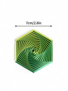3D Optical Illusion Folding Puzzle Toy, Polygonal Carrot Tower Spiral Desk Decor, Christmas/Birthday Gift - Multicolor - View 23