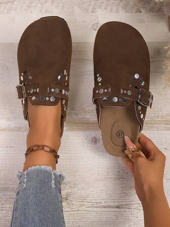 Women's Fashionable Versatile Headscarf Comfortable Flat Casual Shoes, Hot Selling For Summer