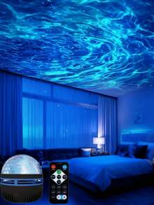 1pc Aurora Starry Sky Projection Light, Silver Hebei Aurora Starry Sky USB Projector Light, With Remote Control, Featuring 14 Different Lighting Effects Of LED Lights For The Milky Way, Starry Sky, And Aurora, Suitable For Room And Home Decoration Lights, Night Lights, Living Rooms, Bedrooms, Home Theaters, Birthdays, Parties, Camping, And Weddings. It Is A Perfect And Unique Decorative Atmosphere Light It Creates A Dreamy And Novel Atmosphere Of The Milky Way, Aurora And Starry Sky. It Is An Exquisite And Wonderful Gift! - Multi-color light - View 10