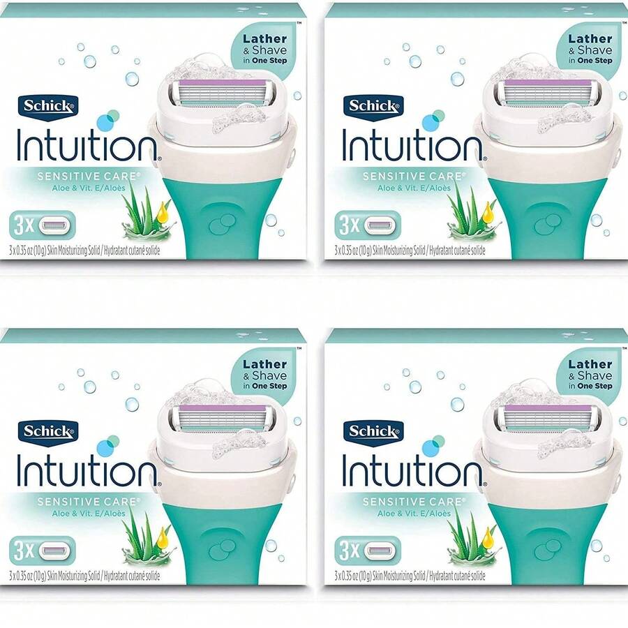 Schick Intuition Sensative Womens Razor Refills With Aloe - Multicolor - View 1
