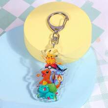 pocket monsters Pok é Mon Acrylic Keychain Anime Cartoon Keychain Backpack Accessories