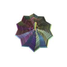 One 3D-Printed Sensory Extension Toy - A Retractable Fractal Hexagonal With Interlocking Layers, Suitable For Adults, A Christmas/Birthday Gift - A Focus And Mindfulness Aid, An Adult And Teen Toy, Smooth Spinning, Finely Crafted. - Multicolor - View 7