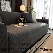 1pc Luxurious Velvet Sofa Cover, Elegant & Luxury, Anti-Slip, Dust-Proof, Scratch-Resistant, Suitable For All Seasons, Bedroom, Living Room And Study - Dark Grey - View 13