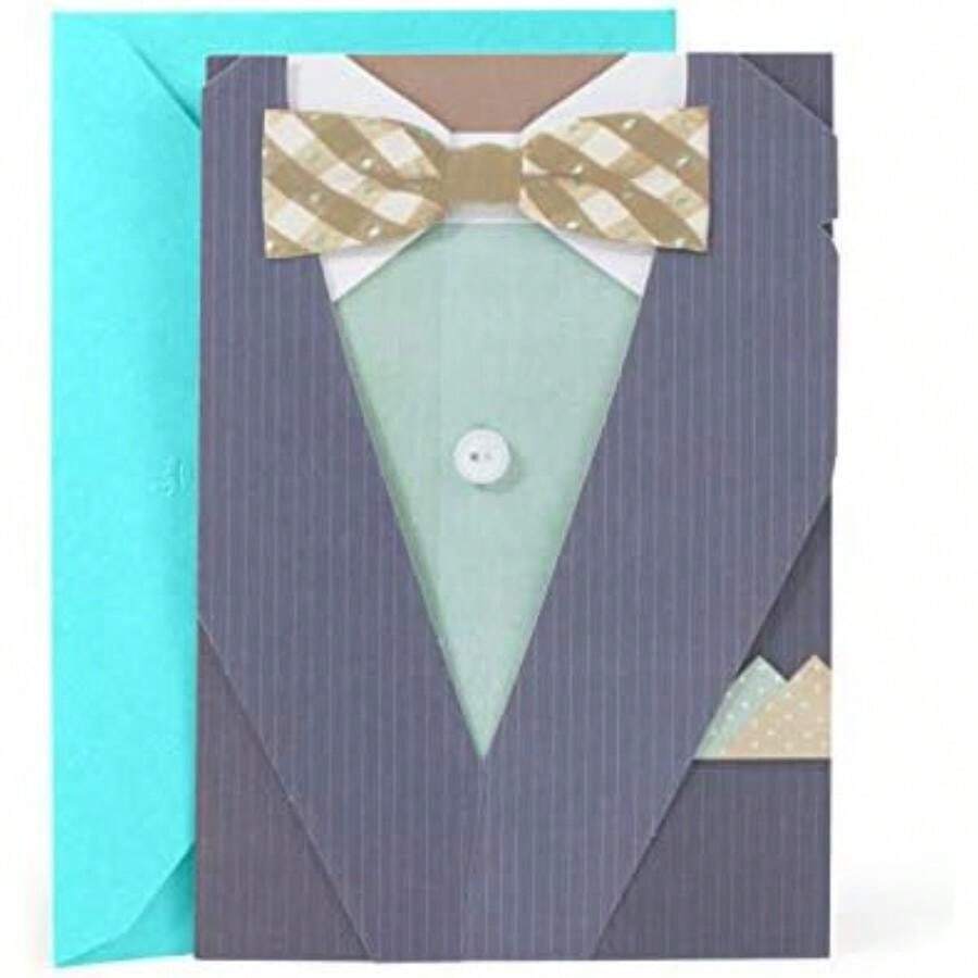 Hallmark - Tarjeta de felicitación de cumpleaños para papá (hombre maravilloso)(Chico elegante) - Multicolor - Ver 1