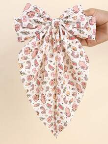 1pc Multi-Color Capybara Long Tail Hair Clip, S Size, Suitable For Girls, Fabric Capybara Decor Hair Clip, Fashionable Alligator Clip, Capybara Hair Accessory, Suitable For Party Gift - Multicolor - View 5