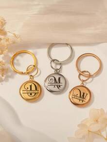 Customized Metal Mirror Keychain, Can Customize Photo And Text, Valentine's Day Gift For Boyfriend - Customized Photo Keychain - Engraved Pendant Keychain, Unique Name Design - Men's Keychain - Our First Valentine's Day, Valentine's Day Gift, Couple Gift, Unforgettable Commemorative Gift For Special Occasions - Multicolor - View 6