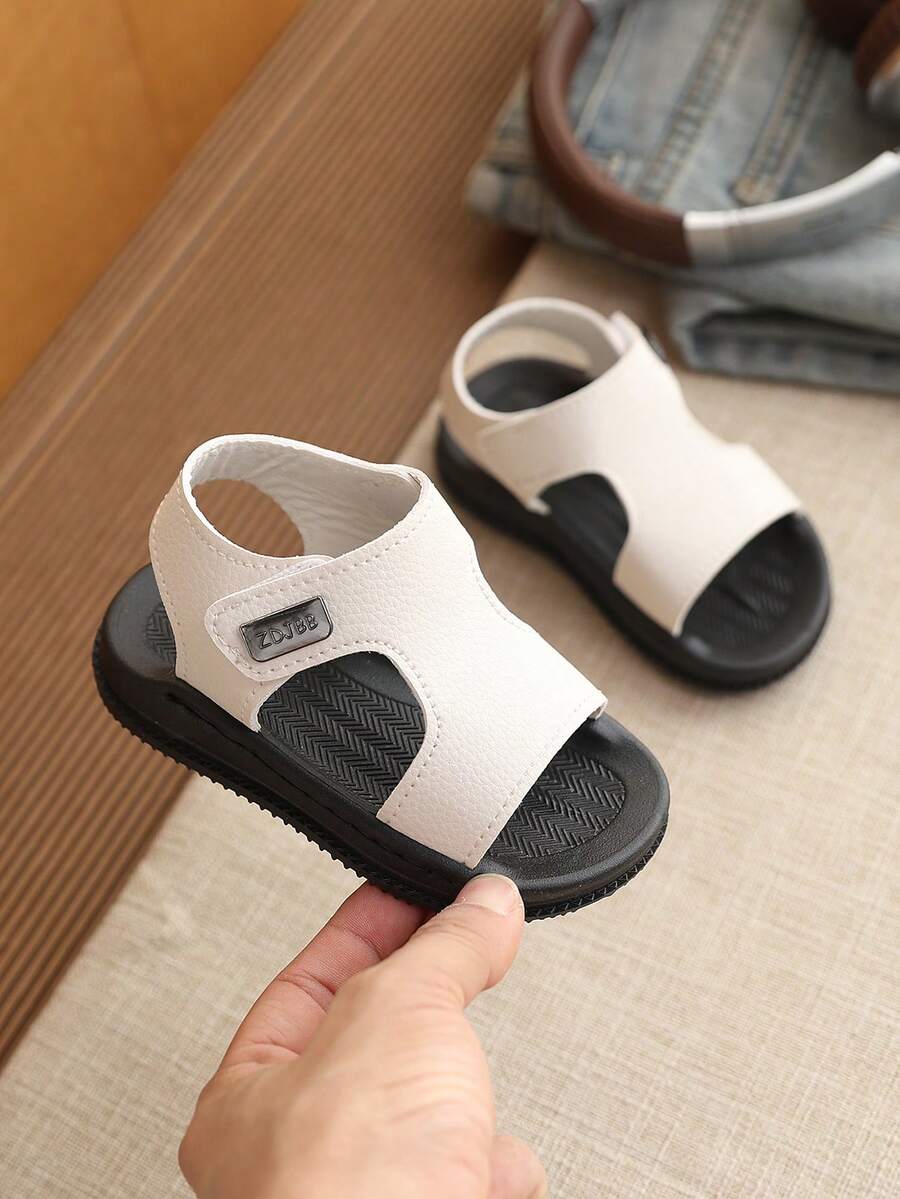 儿童凉鞋，男女童夏季新款软底沙滩鞋 - 白色 - 查看 1