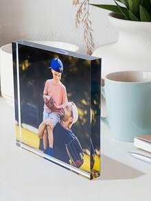 3D Customized Acrylic Photo Brick, Personalized Acrylic Photo Decor, Valentine's Day Gift, Christmas Decoration, Wedding Memento, Print Your Own Photo, Customized Acrylic Gift, Christmas/Wedding/Birthday/Anniversary/Party Gift, Customized Photo/Personalized Gift, Suitable For Boyfriend, Girlfriend, Friends, Family, Pets, Cars/Cartoons/Landscape Photos, Office Desk Decor - Multicolor - View 6