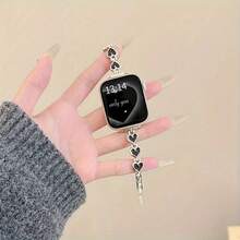 This Creative Metal Silver-Edged Bracelet-Style Band Is Compatible With 38mm, 40mm, 41mm, 42mm, 44mm, 45mm, 46mm, 49mm Models, Including Watch Series 11-1 SE Ultra. It Features An Adjustable Buckle Closure, But Is Not Waterproof (Watch Not Included). - Multicolor - View 5