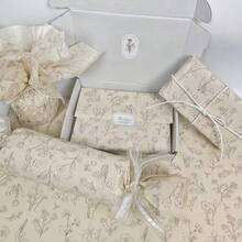 20 piezas de papel de seda con patrón floral vintage, adecuado para decoración de regalos, se puede usar para envolver ramos, forrar cajas de regalo, papel de relleno, manualidades y talla grande, ideal para el Día de San Valentín, Día de la Madre, cumpleaños, bodas, graduaciones y diversas ocasiones. - Multicolor - Ver 1