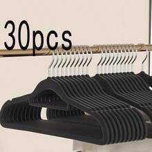 50/30/20/10 st. halkfria galgar i sammet | Sömlösa platsbesparande garderobsgalgar, sammetsgalgar för vuxna med 360° roterande krok - Platsbesparande galgar för sovrum, galgar, klädhängare, halkfria galgar, galgar för vuxna, sammetsgalgar - Multifärgad - Visa 9