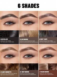 Pudaier Ultra-Fine Eyebrow Pencil - Waterproof, Sweat-Resistant, Non-Clumping, Smooth Application, Built-In Eyebrow Brush, Creates Natural And Refined Wild Eyebrow Shape - #05 - View 3