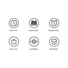 Lindo Reloj de Gato de Dibujos Animados, Reloj Despertador de Gato de la Suerte, Reloj de Escritorio de Dibujos Animados con Forma de Gato de Buena Suerte para el Hogar, Reloj - YF2025B + BLANCO - Ver 9