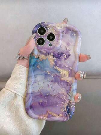 1ชิ้น เคสโทรศัพท์ TPU ป้องกันกล้องลายหินอ่อน, ป้องกันการตกหล่นอเนกประสงค์, เข้ากันได้กับ IPhone11, 12, 13, 13 Pro Max, 14 Pro Max, 15, 15 Pro, 15 Plus, 15 Pro Max, 16, 16 Pro, 16 Plus, 16 Pro Max, 17, 17 Air, 17 Pro, 17 Pro Max