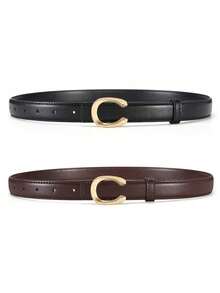 小巧腰带，女士简约百搭腰带，显瘦百搭，适合搭配裙子、衬衫、西装、裤子，秋季修身设计，适合万圣节及其他场合。 - 多色 - 查看 21