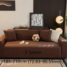 1 buah Sarung Sofa Beludru Mewah, Elegan & Mewah, Anti Selip, Tahan Debu, Tahan Gores, Cocok untuk Semua Musim, Kamar Tidur, Ruang Tamu dan Ruang Belajar - Coffee Brown - View 16