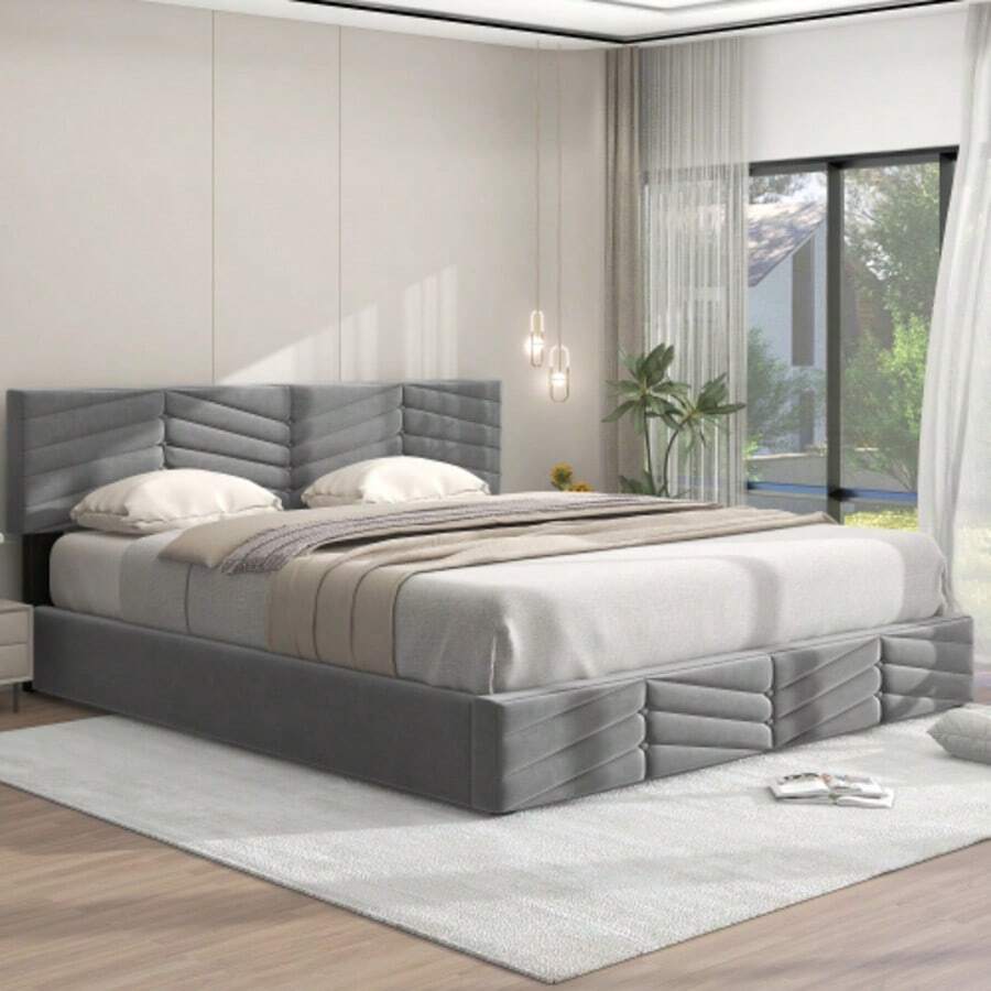 Bed Frames - Gray - View 1