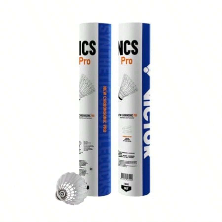 Victor NCSPRO Badminton Artificial Shuttle Carbon Shuttle Carbon Shuttle Pro Practice Balls 1 Dozen (Pack Of 12) - como en la foto - Ver 1