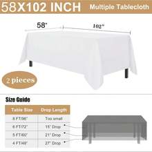 半件装白色纯色布艺桌布，涤纶材质，简约现代餐桌布，高端北欧风咖啡桌布 - 彩色 - 查看 9