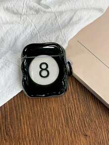 1个带数字8图案的蓝牙耳机保护套，兼容苹果1/2/3/4、Pro/Pro2/Pro3 - 彩色 - 查看 6