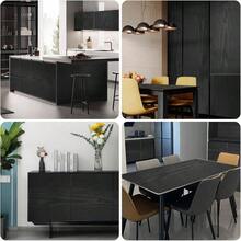 White Contact Paper 16 Inchx118 Inch Wood Peel And Stick Wallpaper Waterproof Removable Self Adhesive Wall Paper Sticker Cover Wood Vinyl Wrap Countertop Desk Table Cabinets - 17.8 英吋 x 236 英吋 + 黑色木材 - 查看 2
