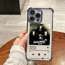 Tokios Hotel Fashion Phone Case, Designed For IPhone 17, 16E, 16, 15, 14, 13, 12, 11, Mini, Pro, Max, Air, X, XR, XSMAX, 8, And 7 Plus, Features Transparent Soft Back Cover, Shockproof. - 混合顏色 - 查看 5