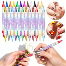 1pc Waterproof Quick-Dry Acrylic Marker Pen For Nail Art Graffiti, Fine Tip, Colorful DIY Nail Painting Marker Pen, 12 Colors/24 Colors Available - Multicolor - View 21