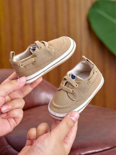 Zapatos de tela para bebé unisex de 0 a 1 año, zapatos casuales de fácil puesta y cómodos para primeros pasos de bebé y niño pequeño, aptos para interior y exterior, primavera/otoño