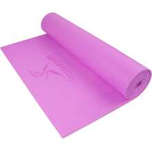 Alfombrilla de Ejercicio y Yoga de 6 mm (1/4 pulgada) con Correas de Transporte, Antideslizante para Mayor Comodidad y Estabilidad, Disponible en Varios Colores - Negro - Ver 9