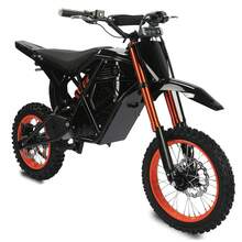 Electric Motorcycle, Off-Road Racing, V8 2000W Powerful Motor, 48V23Ah Long-Range Battery, Electric Bicycle, Front And Rear Dual Shock Absorbers, Long Range 45 Miles Dirt Bike Electric - 黑色 - 查看 8