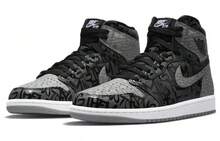 Air Jordan 1 High OG 'Rebellionaire' Black White Particle-Grey Sneakers Men 555088-036 - 彩色 - 查看 3
