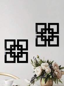 Bộ 2/4 miếng dán gương trang trí hình kim cương bằng acrylic, miếng dán gương acrylic rỗng tối giản cho trang trí nhà cửa, phòng ngủ & phòng tắm, miếng dán gương toàn thân tự dính gắn tường, trang trí phòng, miếng dán tường cá nhân hóa, gương treo tường, gương cho phòng ngủ, phòng tắm, phòng khách. - Nhiều màu - Xem 9